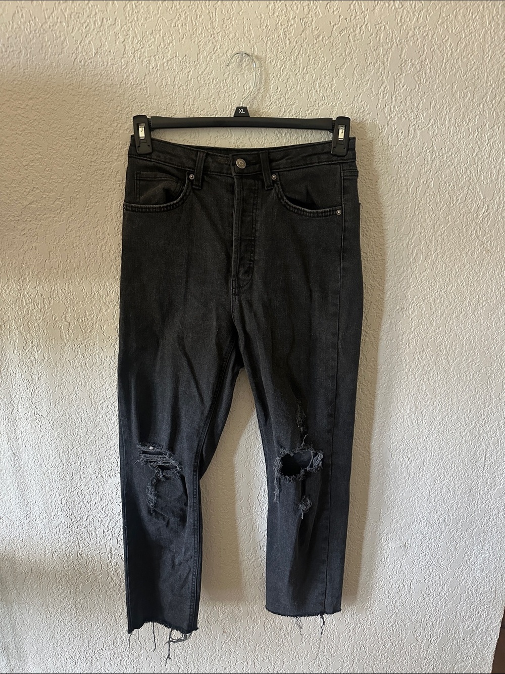 wild fable Black Distressed Boyfriend Jeans